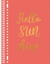 collegeblok hello sunshine lijn, 160 bladzijde met microperforatie. 60grams papier.