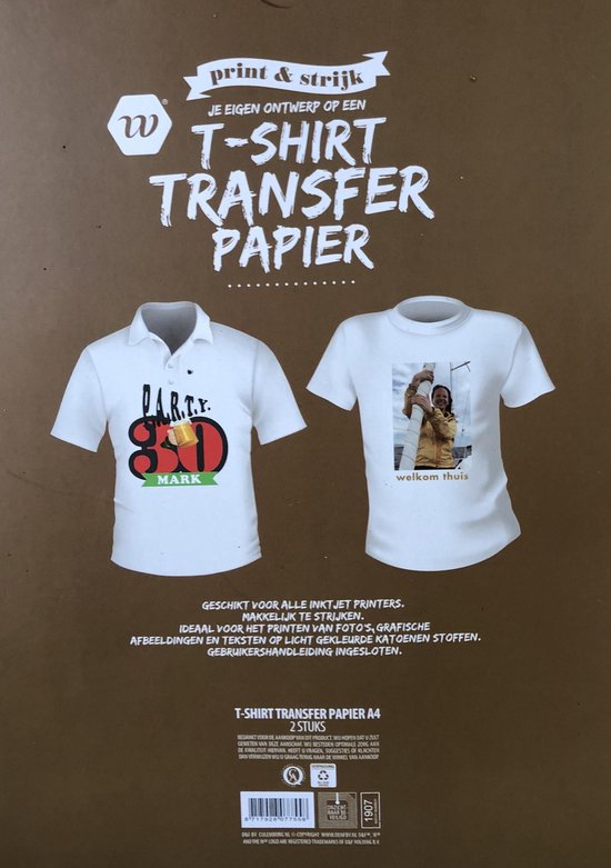 Waakzaamheid Ja Voorman T-shirt transfer papier - Transfer papier voor kleding/textiel | bol.com