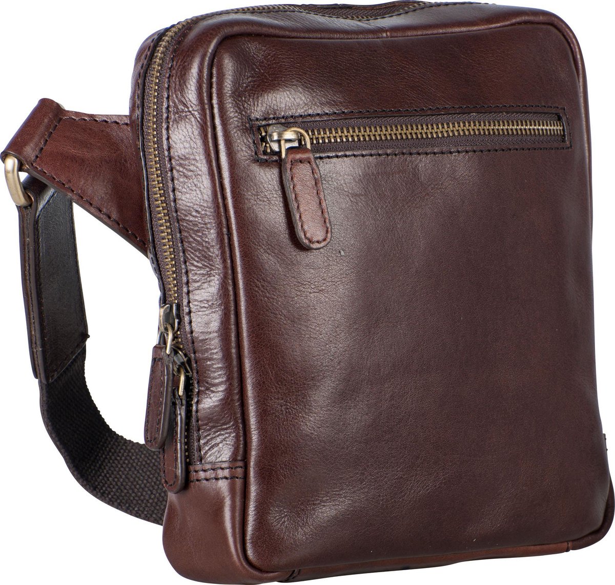 Leonhard Heyden Cambridge crossbody S 8 inch - Roodbruin