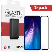 2-pack BMAX Glazen Screenprotector geschikt voor de Xiaomi Redmi Note 8T Full Cover Glas / Met volledige dekking / Beschermglas / Tempered Glass / Glasplaatje