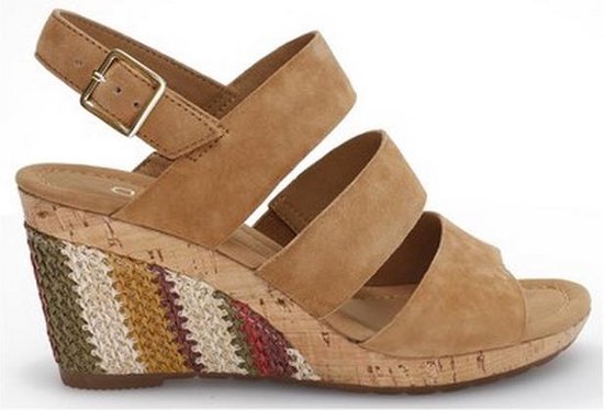 bol.com | Sandaal Sleehak Camel 42.825.35