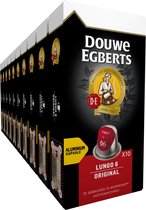 Douwe Egberts Lungo Original Capsules de café - 10 x 10 tasses - 100 tasses à café