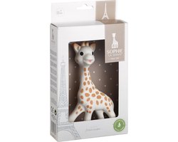 Sophie de giraf - Bijtspeeltje - Bijtspeelgoed - Baby speelgoed - Kraamcadeau - Babyshower cadeau - In wit geschenkdoosje - 100% natuurlijk rubber - Vanaf 0 maanden - 17 cm - Beige/Bruin