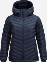 PEAKPERFORMANCE WOMEN'S FROST DOWN HOODED JACKET SALUTE BLUE-S