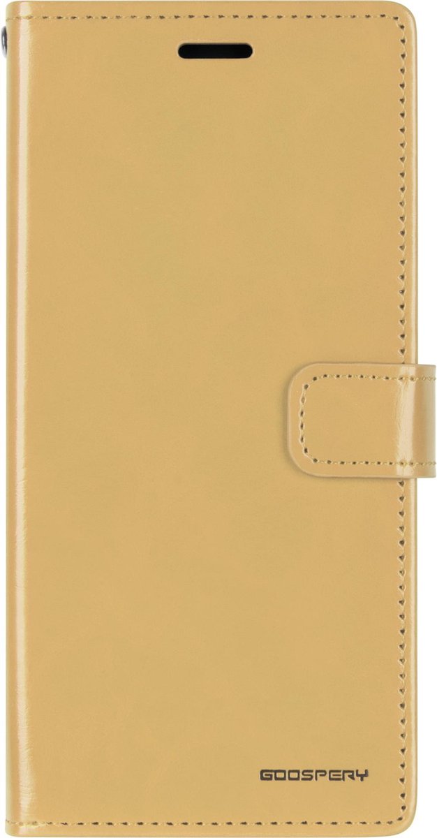 Hoesje geschikt voor Apple iPhone X / XS - Blue Moon Diary Wallet Case - Goud