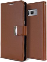 Samsung Galaxy S8 Rich Diary Wallet Case Bruin