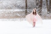 Prinsessen cape Royal - roze/goud - TIP: Leuk bij een kleed - maat one size S/M (3-7 jaar)