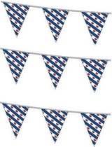 Friesland versiering vlaggetjes slinger voor binnen/buiten 3x10 meter - vlaggenlijn