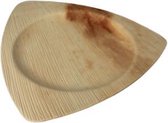 25x Palmblad borden 20cm - Milieuvriendelijk en biologisch afbreekbaar - wegwerp borden driehoekig
