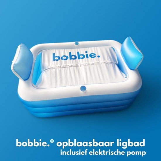 bobbie - Opblaasbaar ligbad inclusief Elektrische Pomp - 150 x 105 x 70 cm - voor 2 personen - geschikt voor binnen en buiten
