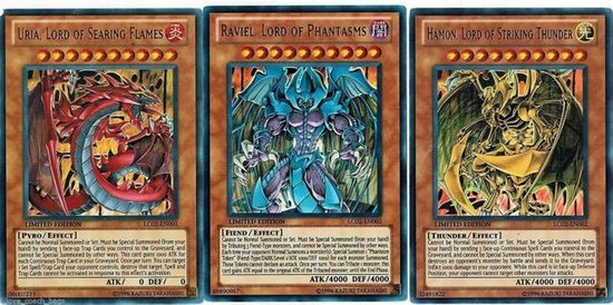Yu-Gi-Oh Sacred Beasts Set- Uria, Hamon & Raviel LC02