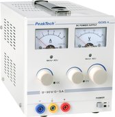 Peaktech 6015A - analoge voeding - 0 tot 30 V - 0 tot 5 A DC