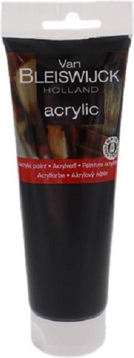 Acrylverf Zwart - Tube 250 ml