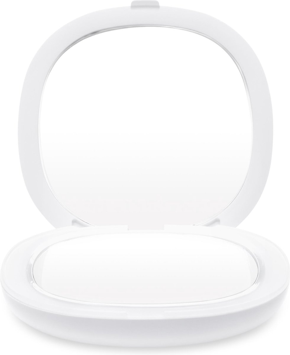 Goedkoopste Rio MMCD - Ultra compacte make up spiegel - 5x vergroting - 7cm diameter - LED verplichting - inklapbaar