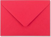 Rode C6 enveloppen 11,4 x 16,2 cm 100 stuks