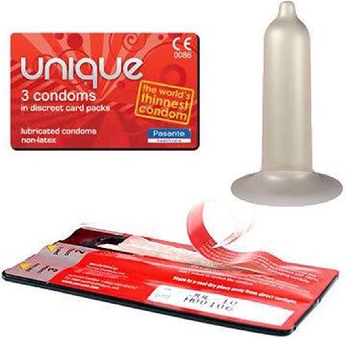 Pasante - Pasante Unique Latex-vrije condooms 3 stuks