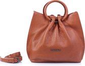 Luxe tas high Quality leather Lorenzo-Italy camel