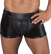 Noir Handmade Wetlook Boxer Met Ritsen