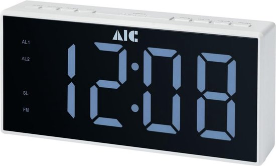 Schuldig loterij hoek AIC 48XXL stijlvolle wekkerradio met groot display - Dimbaar licht -  AM/FM... | bol.com
