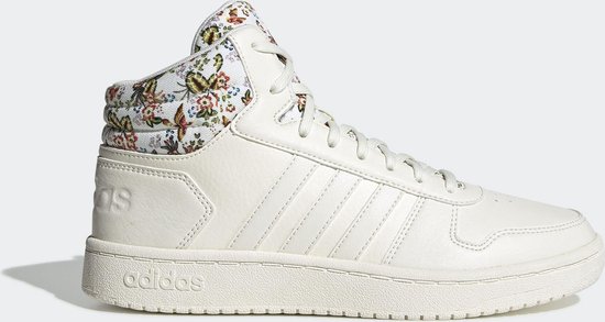 adidas Hoops 2.0 Mid Dames Sneakers - Cloud White/Cloud White/Ftwr White - Maat 36 adidas Hoops 2.0 Mid Dames Sneakers - Cloud White/Cloud White/Ftwr White - Maat 36