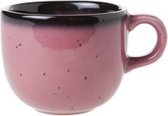 Cosy en Trendy Vigo Roze Koffietassen 20 cl Porselein D8xh6.5cm - (Set van 6) En Yourkitchen E-kookboek - Heerlijke Smulrecepten