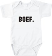 Rompertjes baby met tekst - Boef - Romper wit - Maat 50/56