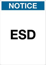 Sticker 'Notice: ESD', 210 x 148 mm (A5)