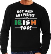 Not only perfect Irish / St. Patricks day sweater zwart heren M