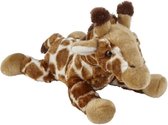Pluche gevlekte giraffe knuffel 25 cm - Giraffen safaridieren knuffels - Speelgoed knuffeldieren/knuffelbeest voor kinderen