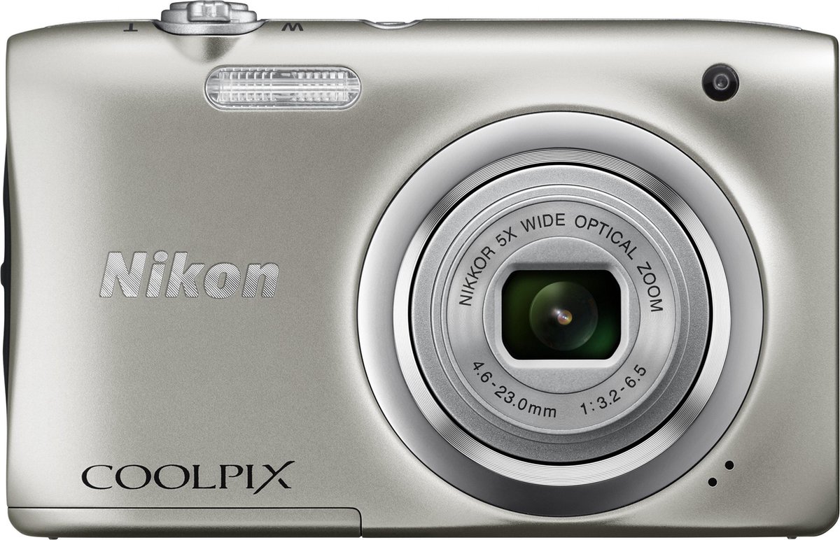 Coolpix A100 Silver + 16GB+ Case | bol