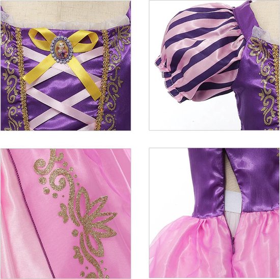 WiseGoods - Robe Raiponce pour Filles - Princesses - Déguisements - Costume  Enfant -... | bol.com