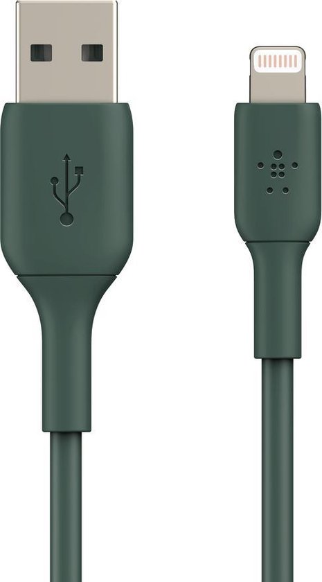 Belkin Braided iPhone Lightning naar USB kabel - 2m - Zwart