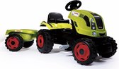 Smoby Claas Farmer Xl Traktor + Aanhangwagen - Traptractor