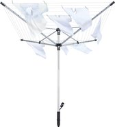 Leifheit 85360 Linopush 500 Droogmolen Zilver/Zwart/Metaal 135-180 cm
