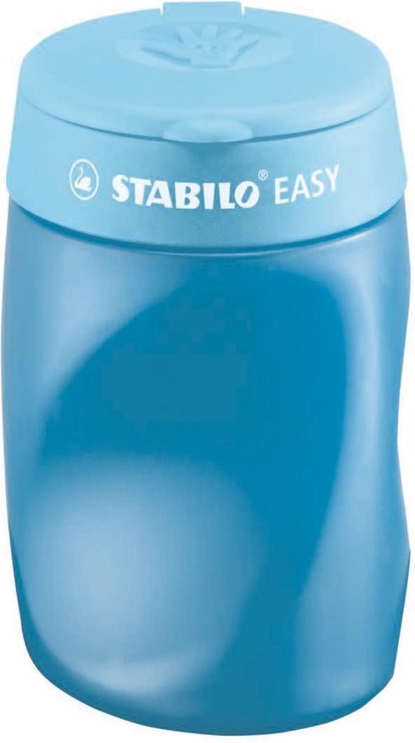 STABILO EASYsharpener - Ergonomische 3 in 1 Puntenslijper - Rechtshandig -  Blauw -... | bol.com