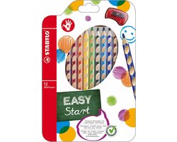 STABILO EASYcolors - Ergonomische Kleurpotloden - Rechtshandig - Extra dikke 4.2 mm Kern - Set Met 12 Kleuren