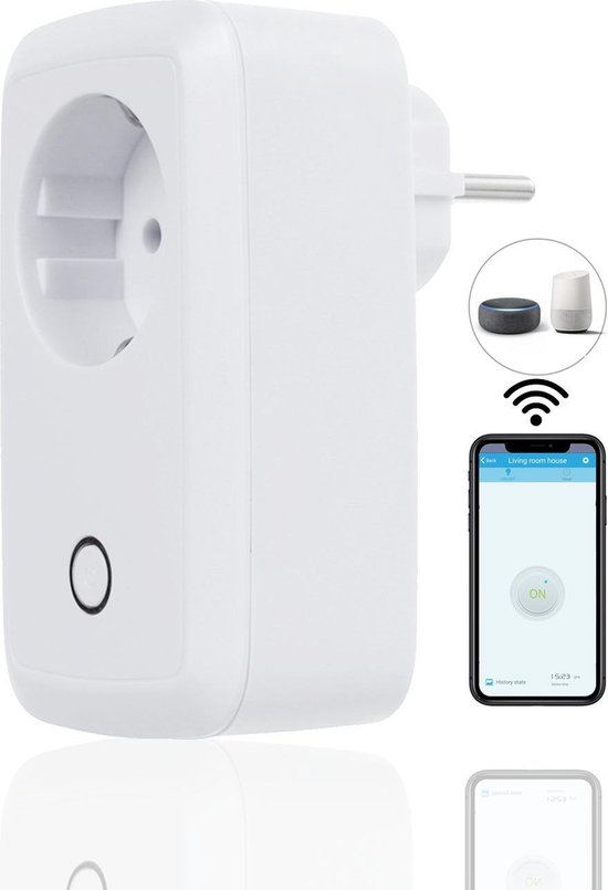 team hoek Laag Smart wifi stopcontact met app - slimme stekker | bol.com