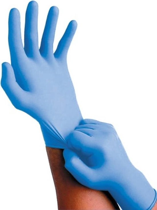 Gants en vinyle poudré transparents jetables - Taille S - 100 gants/boîte