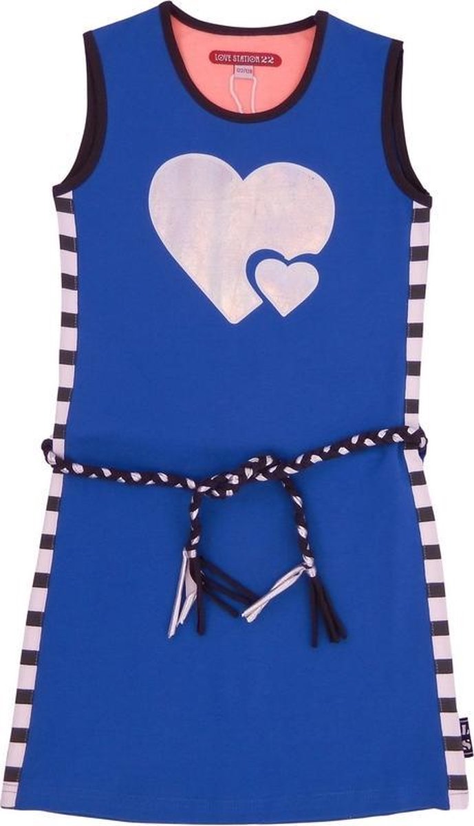 LoveStation22 Gabrielle Jurk LS22-20-422 - Blauw - Maat 116