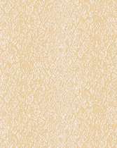Dieren patroon behang Profhome DE120125-DI vliesbehang hardvinyl warmdruk in reliëf gestempeld met exotisch patroon glanzend crème goud 5,33 m2