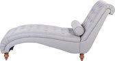 Beliani MURET - Chaise longue - grijs - polyester