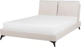 Beliani MELLE - Tweepersoonsbed - beige - chenille