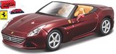 Bburago  FERRARI CALIFORNIA T OPEN TOP donker rood schaalmodel 1:43