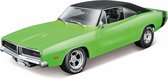 Maisto Dodge CHARGER R/T 1969 groen/zwart schaalmodel 1:18