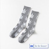 Wiet sokken | 1 paar | grijs met wit