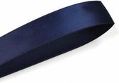 Satijn Lint 22mm (2,2cm) | Satijnlint | Marine (370) | Luxe Dubbelzijdige Kwaliteit | Cadeau Lint | Kerstlint | Rol van 22,85 Meter