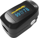 M-Iconic Saturatiemeter - Zuurstofsaturatie - Oximeter - Saturatiemeter zuurstofmeter - Pulse oximeter - Saturatiemeter met hartslagmeter - Vingertop pulse oximeter - Zuurstofmeter en hartslagmeter - Oximeter pulse - Grijs/zwart