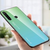 Xiaomi Redmi Note 8T Hoesje Hybride Tempered Glass Blauw