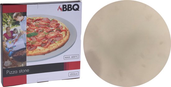 MaxxHome Pizzasteen - BBQ steen - Pizza steen rond - Medium (33 cm)