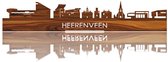 Standing Skyline Heerenveen Palissander hout - 40 cm - Woondecoratie design - Decoratie om neer te zetten - WoodWideCities